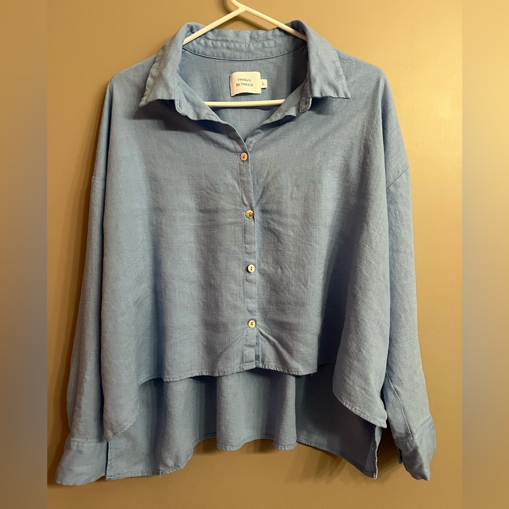 Things Between Button Down Blouse